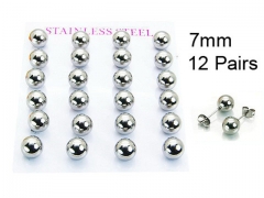HY Stainless Steel 316L Ball Earrings-HY58E0766HIT
