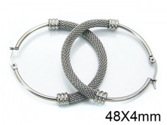 HY Stainless Steel 316L Hollow Hoop Earrings-HY58E0228MC