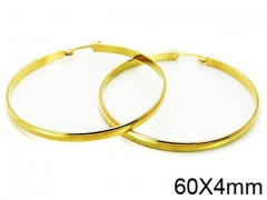 HY Stainless Steel 316L Snap Post Hoop Earrings-HY58E0797JR