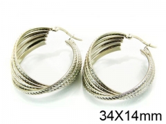 HY Stainless Steel 316L Snap Post Hoop Earrings-HY58E0689ML