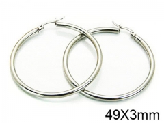 HY Stainless Steel 316L Snap Post Hoop Earrings-HY58E0774IL