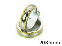 HY Stainless Steel 316L Huggie Hoop Earrings-HY05E1734HHD