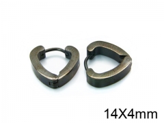 HY Stainless Steel 316L Huggie Hoop Earrings-HY05E1444PL