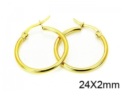 HY Stainless Steel 316L Snap Post Hoop Earrings-HY58E0873IL