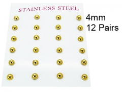 HY Stainless Steel 316L Ball Earrings-HY58E0470HID