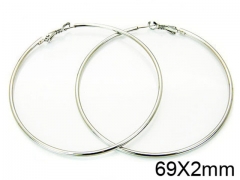 HY Stainless Steel 316L Snap Post Hoop Earrings-HY58E0879I5