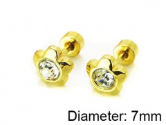 HY Stainless Steel 316L Small Crystal Stud-HY67E0162J5