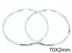 HY Stainless Steel 316L Snap Post Hoop Earrings-HY58E1178IL