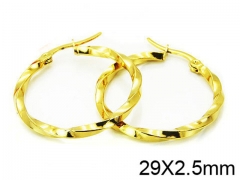 HY Stainless Steel 316L Hollow Hoop Earrings-HY58E0853I5