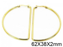 HY Stainless Steel 316L Snap Post Hoop Earrings-HY58E0896IL