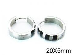 HY Stainless Steel 316L Huggie Hoop Earrings-HY05E1456HLD