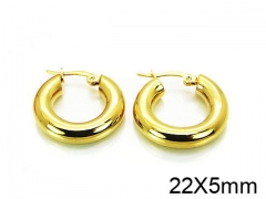 HY Stainless Steel 316L Hollow Hoop Earrings-HY58E0726KG