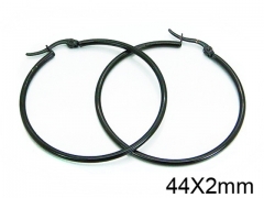 HY Stainless Steel 316L Snap Post Hoop Earrings-HY58E1051IL