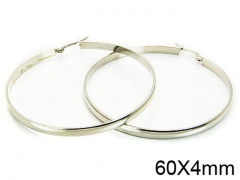 HY Stainless Steel 316L Snap Post Hoop Earrings-HY58E0796IL
