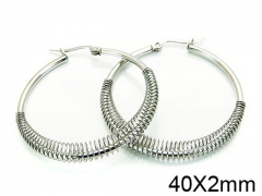 HY Stainless Steel 316L Hollow Hoop Earrings-HY58E0680JL