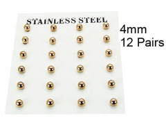 HY Stainless Steel 316L Ball Earrings-HY70E0559HLX
