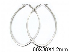 HY Stainless Steel 316L Snap Post Hoop Earrings-HY58E0003I5