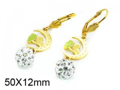 HY Stainless Steel 316L Drops Earrings-HY64E0300LF