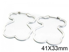 HY Stainless Steel 316L Bear Earrings-HY90E0181ND