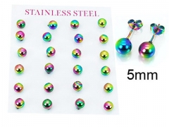 HY Stainless Steel 316L Ball Earrings-HY58E1168HQ