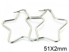 HY Stainless Steel 316L Snap Post Hoop Earrings-HY58E0901IS