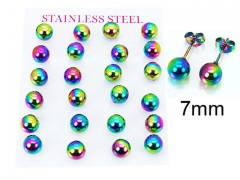 HY Stainless Steel 316L Ball Earrings-HY58E1170H2B