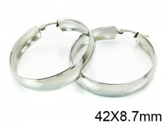 HY Stainless Steel 316L Snap Post Hoop Earrings-HY58E0697KT