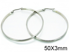 HY Stainless Steel 316L Snap Post Hoop Earrings-HY58E0488JR