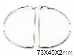 HY Stainless Steel 316L Snap Post Hoop Earrings-HY58E0893IU
