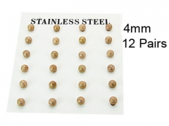 HY Stainless Steel 316L Ball Earrings-HY70E0568HOD