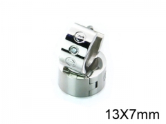 HY Stainless Steel 316L Huggie Hoop Earrings-HY05E1490NZ