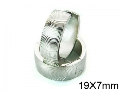 HY Stainless Steel 316L Huggie Hoop Earrings-HY05E1730PE
