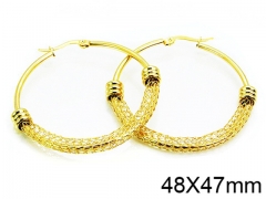 HY Stainless Steel 316L Hollow Hoop Earrings-HY58E1019MD