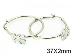 HY Stainless Steel 316L Bear Earrings-HY64E0174NR