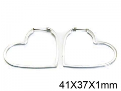 HY Stainless Steel 316L Snap Post Hoop Earrings-HY90E0188NW