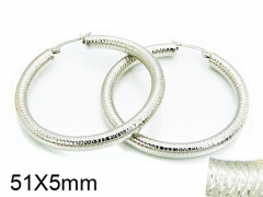 HY Stainless Steel 316L Hollow Hoop Earrings-HY58E1035MX