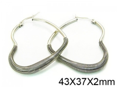 HY Stainless Steel 316L Hollow Hoop Earrings-HY58E0686J5