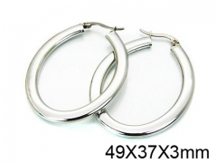 HY Stainless Steel 316L Hollow Hoop Earrings-HY64E0096HGG