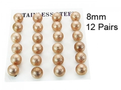 HY Stainless Steel 316L Ball Earrings-HY70E0570ICC