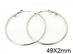 HY Stainless Steel 316L Snap Post Hoop Earrings-HY58E0877I5
