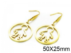 HY Stainless Steel 316L Drops Earrings-HY91E0501HGG