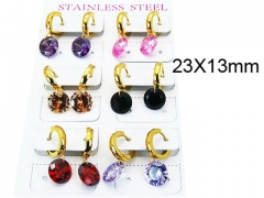 HY Stainless Steel 316L Drops Earrings-HY25E0538ING