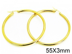 HY Stainless Steel 316L Snap Post Hoop Earrings-HY58E1049JD