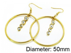 HY Stainless Steel 316L Drops Earrings-HY67E0074LS