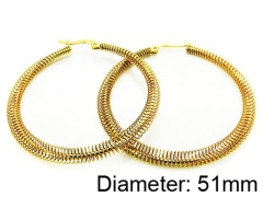 HY Stainless Steel 316L Hollow Hoop Earrings-HY58E0669KD