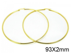 HY Stainless Steel 316L Snap Post Hoop Earrings-HY58E0603KL