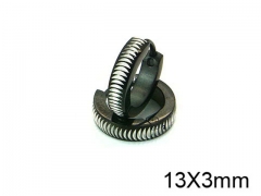 HY Stainless Steel 316L Huggie Hoop Earrings-HY05E1766MLE