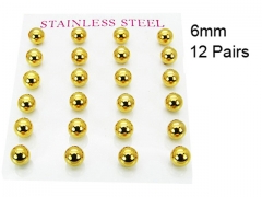 HY Stainless Steel 316L Ball Earrings-HY58E0479HLT