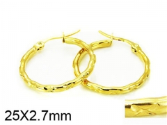 HY Stainless Steel 316L Hollow Hoop Earrings-HY58E0848I5