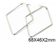 HY Stainless Steel 316L Snap Post Hoop Earrings-HY58E0905IX